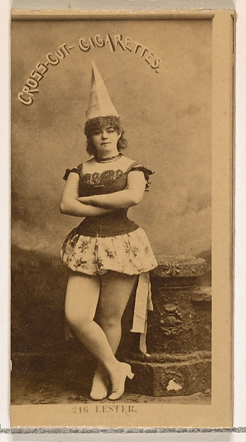 W. Duke, Sons & Co., Card Number 246, Lester, from the Actors and Actresses series (N145-2) issued by Duke Sons & Co. to promote Cross Cut Cigarettes