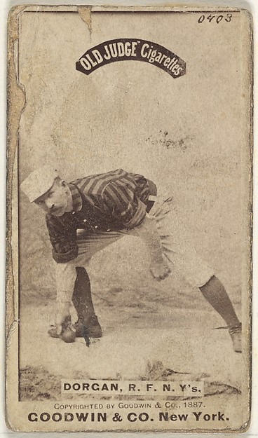 Goodwin & Company, Michael Cornelius Dorgan, Right Field, New York, from the Old Judge series (N172) for Old Judge Cigarettes