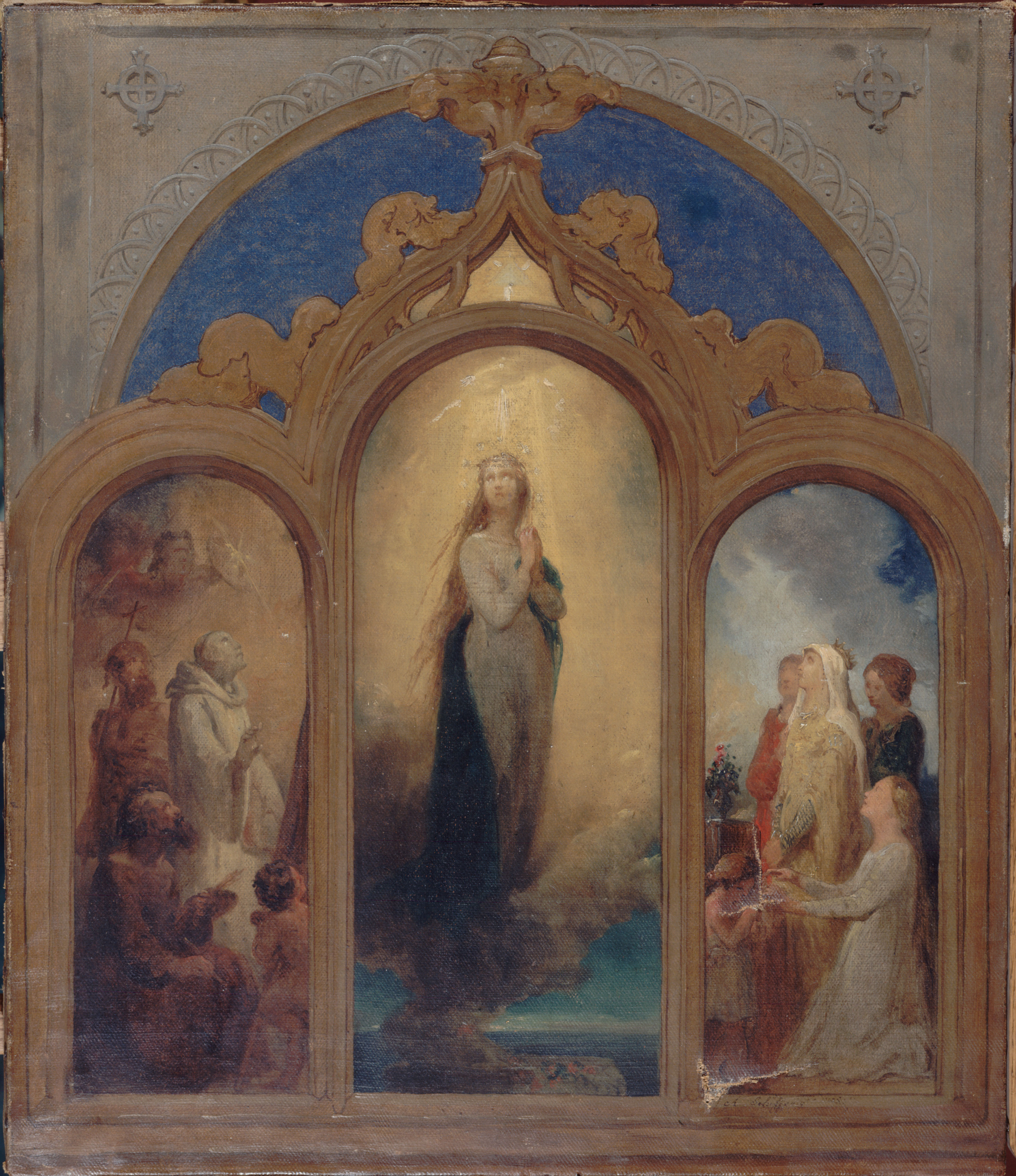 Ary Scheffer, Projet pour un triptyque