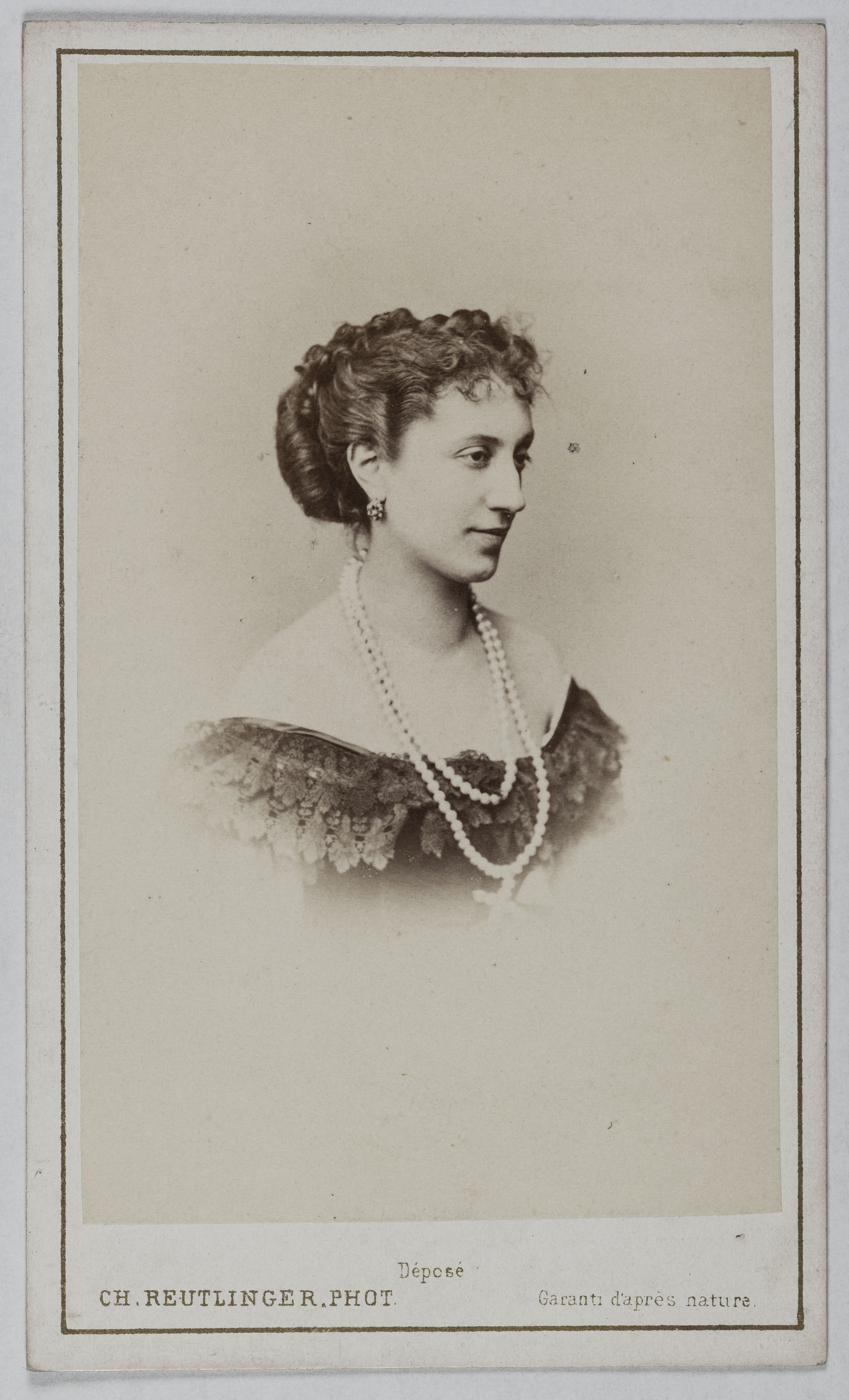 Charles Reutlinger, Portrait de Léontine Fromentin (L. Devaux), (1840-1887), (actrice)