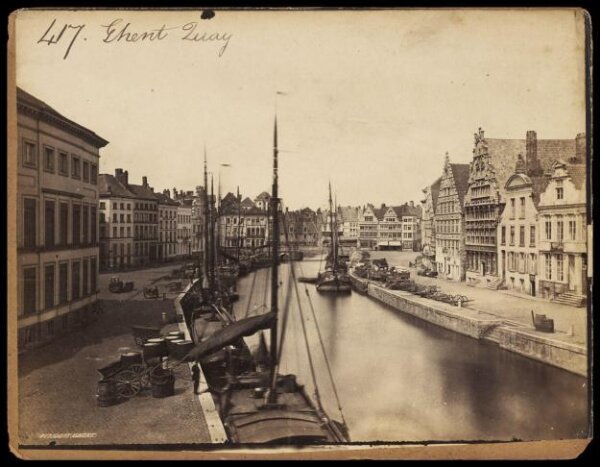 Francis Frith, Ghent.  Quay