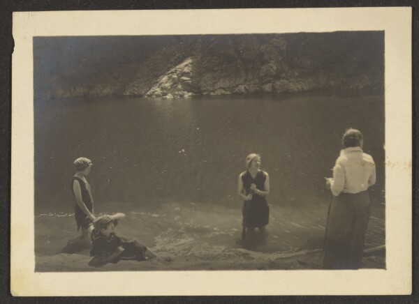 Louis Fleckenstein, [Figures in a Lake]