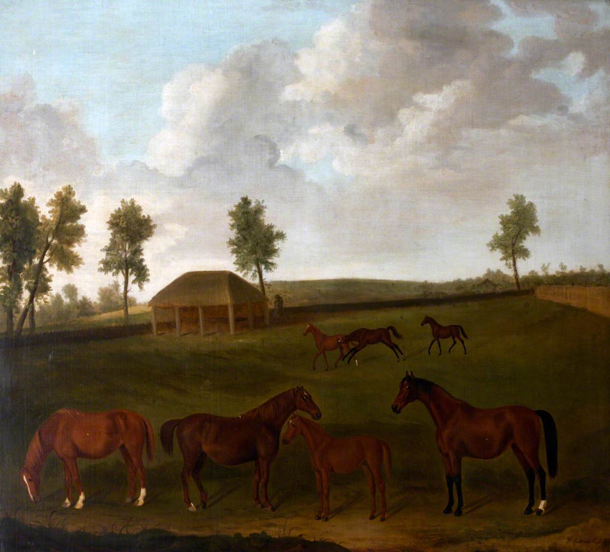 Francis Sartorius, Mares and Foals in Field