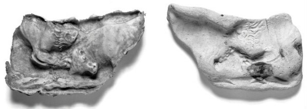 Unknown, Mold for Making an Applique of a Bull and Lion Fighting