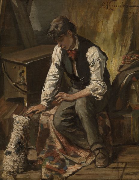 Constantin Meunier, Organ Grinder