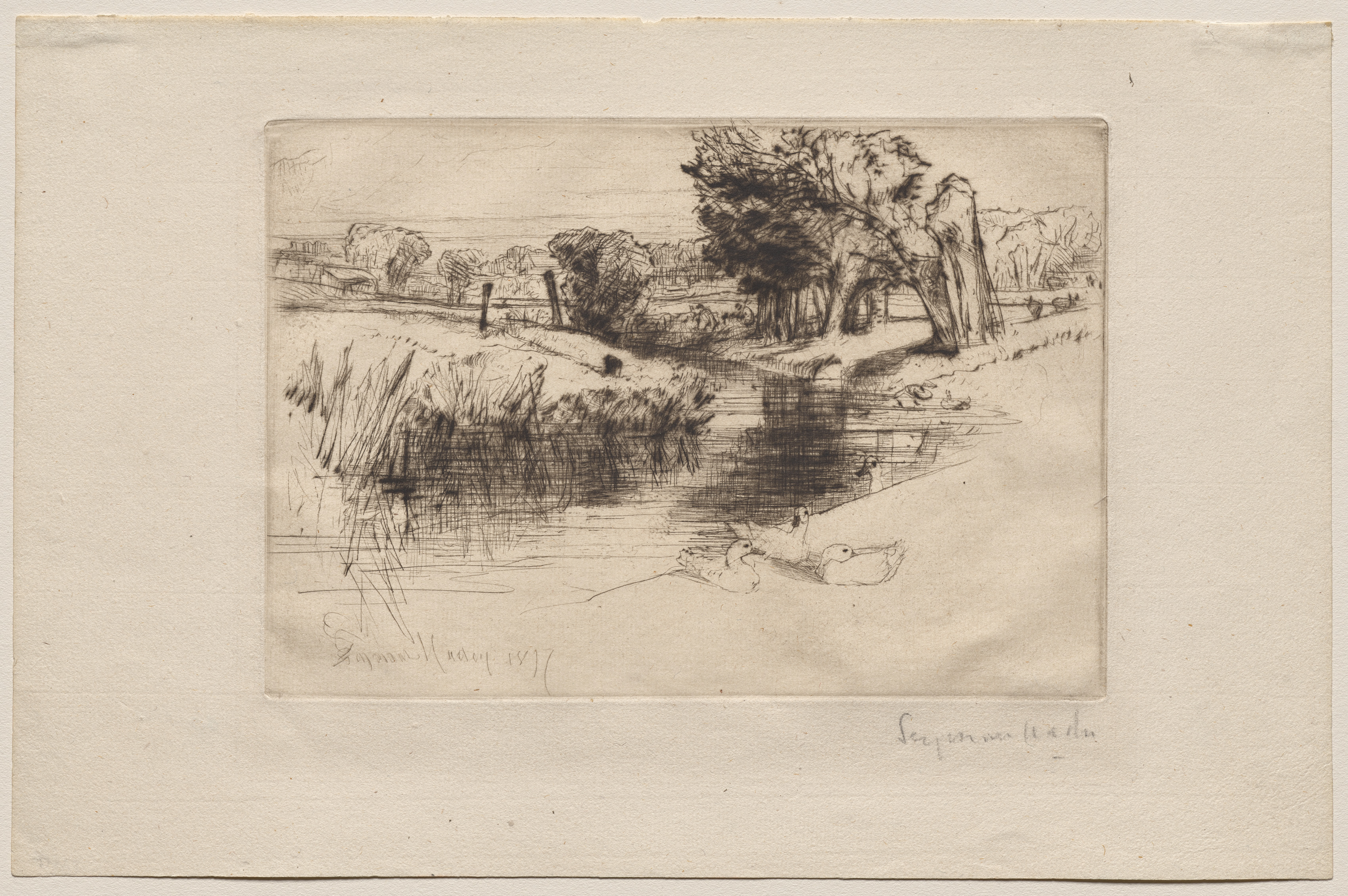 Francis Seymour Haden, A Backwater