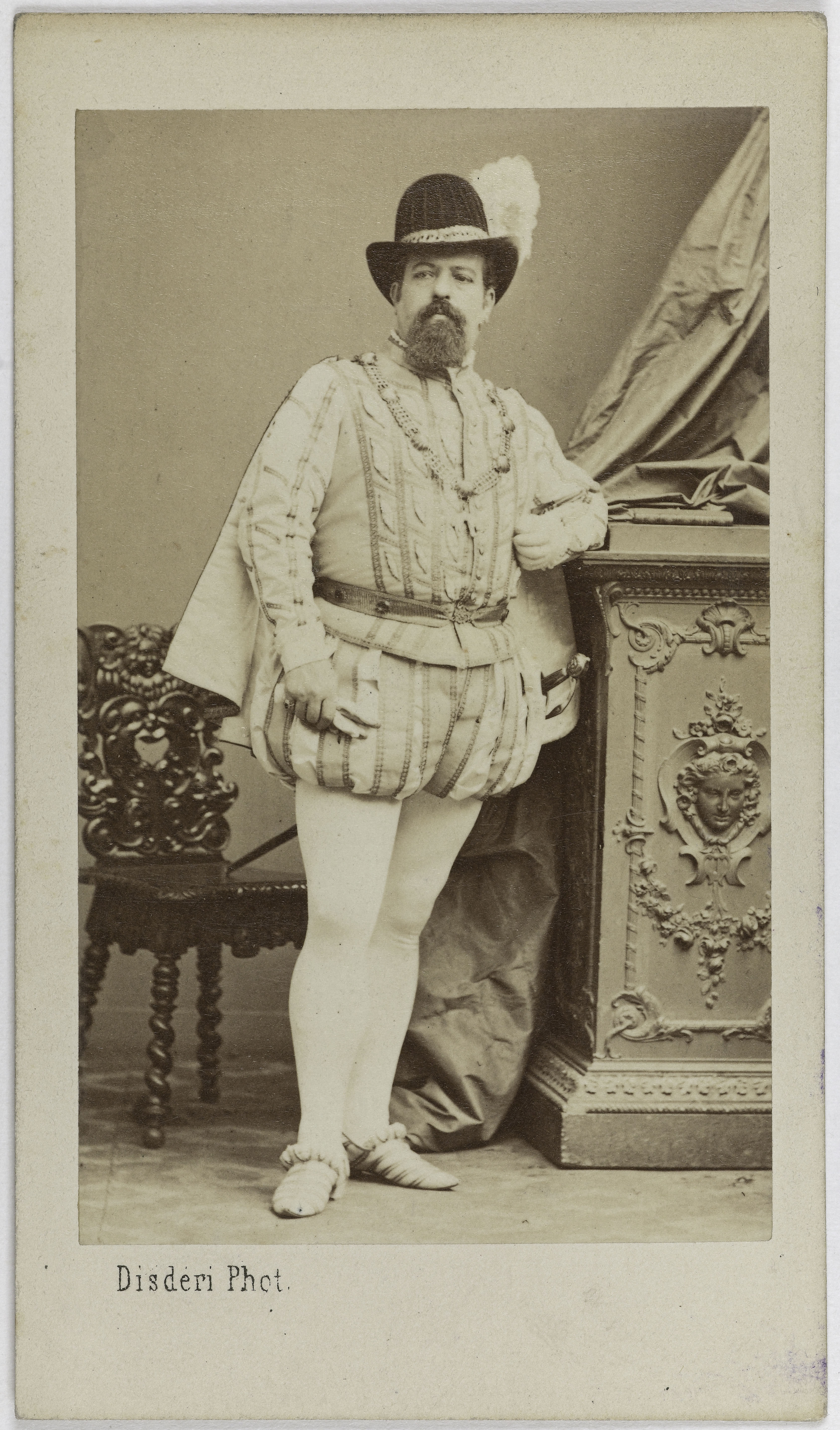André-Adolphe-Eugène Disdéri, Portrait de Portehaut, (acteur)