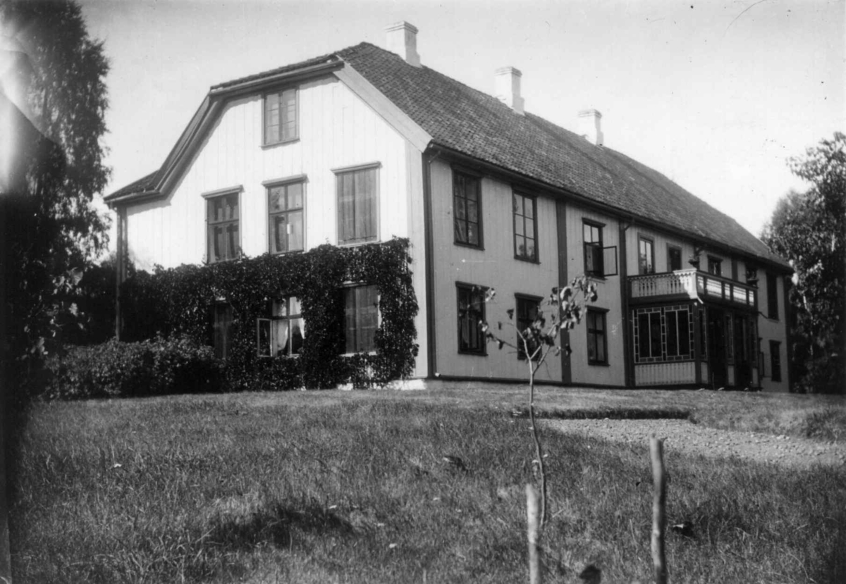 Fredrik Emil Faye, Dal gård, Ullensaker. Hovedbygningen. Fra serie fotografert av kammerherre Fredrik Emil Faye (1844-1903), gårdens eier.