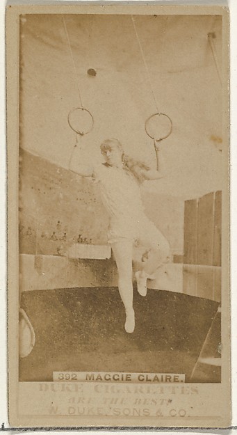 W. Duke, Sons & Co., Card Number 392, Maggie Claire, from the Actors and Actresses series (N145-7) issued by Duke Sons & Co. to promote Duke Cigarettes