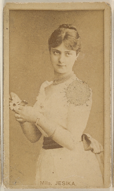 Allen & Ginter, Mlle. Jesika, from the Actors and Actresses series (N45, Type 8) for Virginia Brights Cigarettes