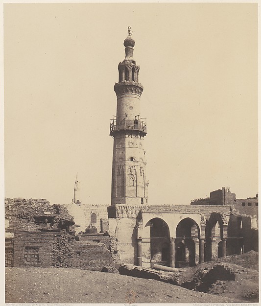 Félix Teynard, Djirdjeh, Mosquée en Ruines Sur le Bord du Nil