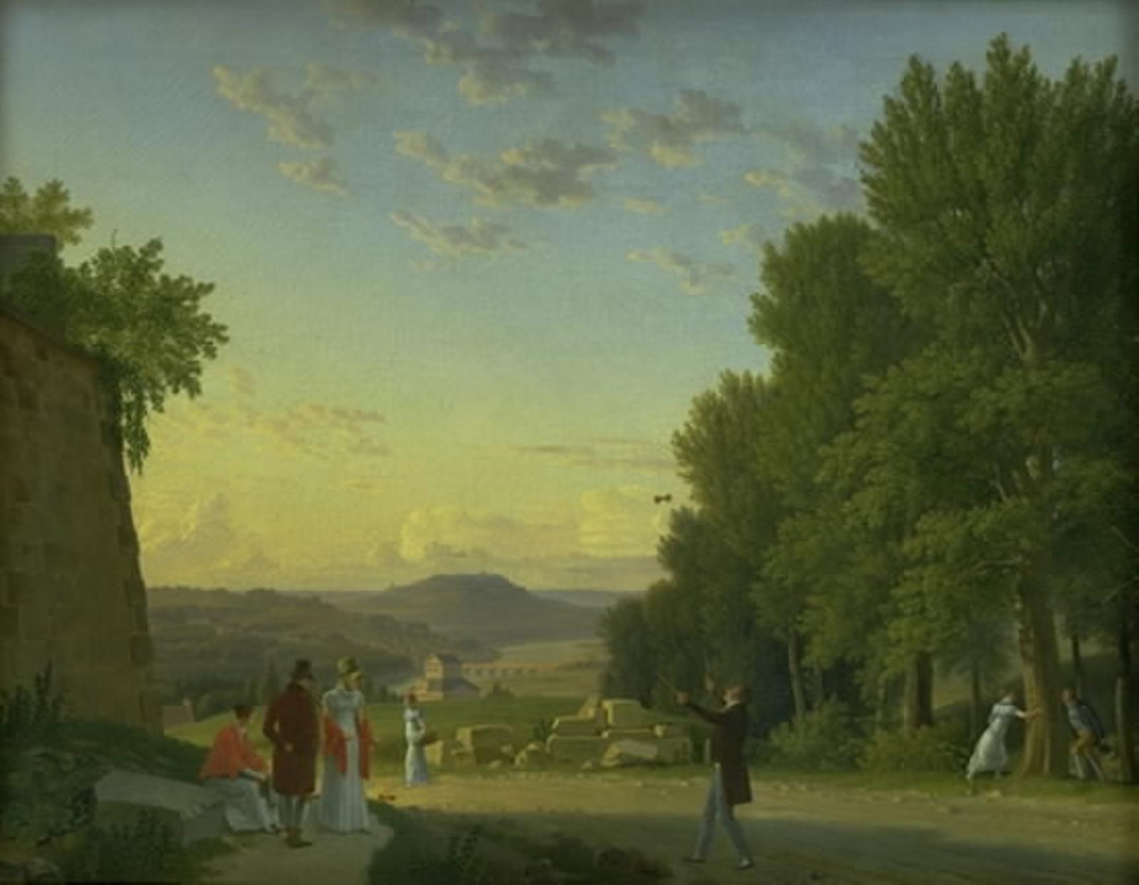 C.W. Eckersberg, Udsigt fra Meudon Slot nær Paris