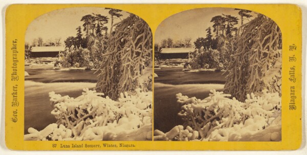 George Barker, Luna Island Scenery, Winter, Niagara.