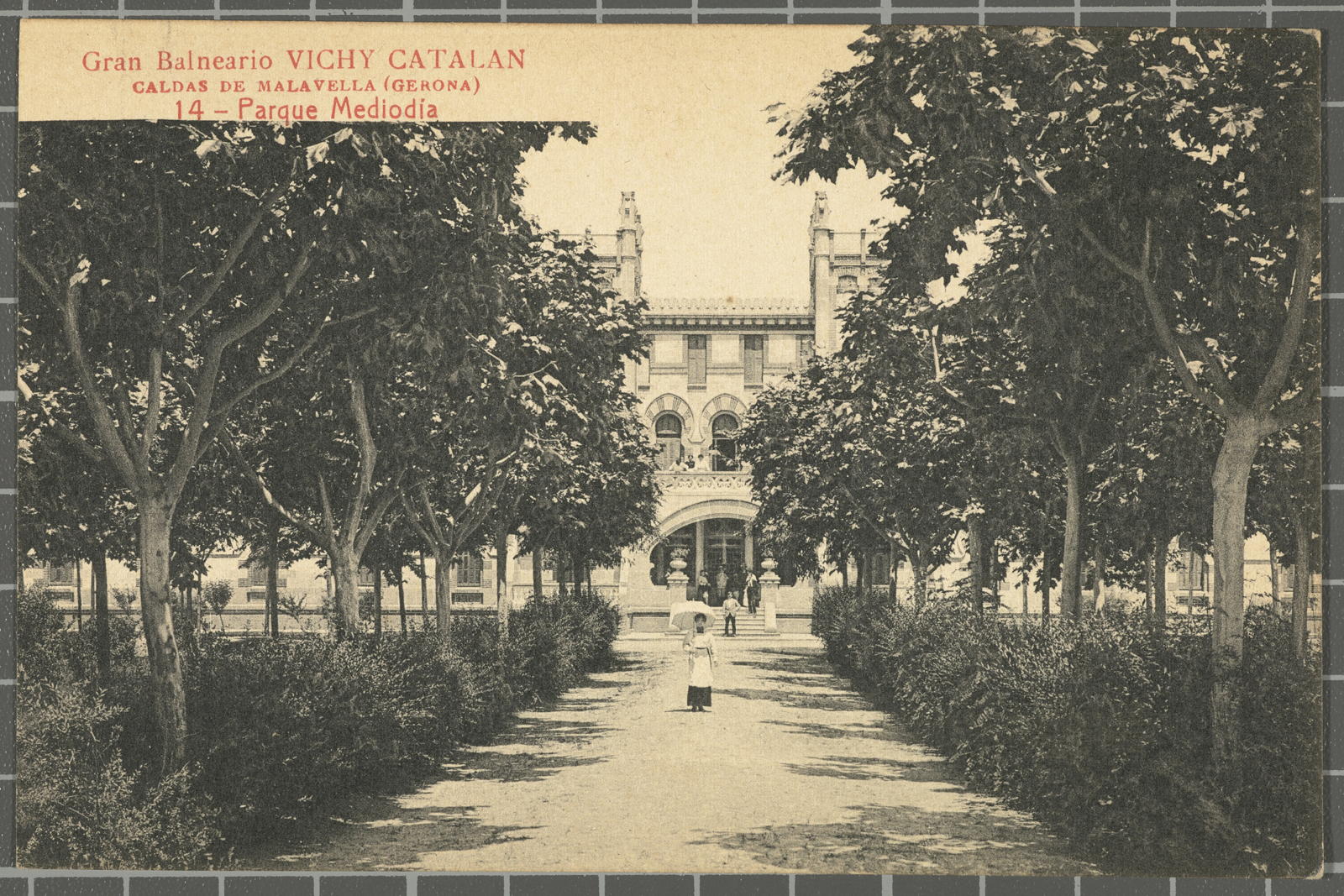 Josep Thomas Bigas, Gran Balneario VICHY CATALAN CALDAS DE MALAVELLA (Gerona) 14 - Parque Mediodía