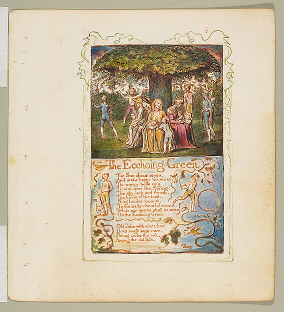William Blake, Songs of Innocence: The Ecchoing Green