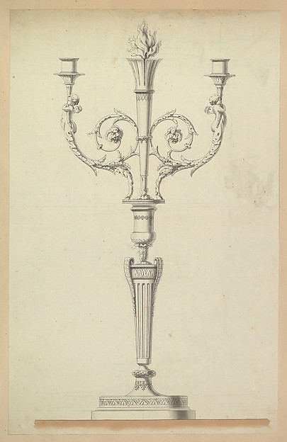 Anonymous, French, 18th century, Design for a Chandelier