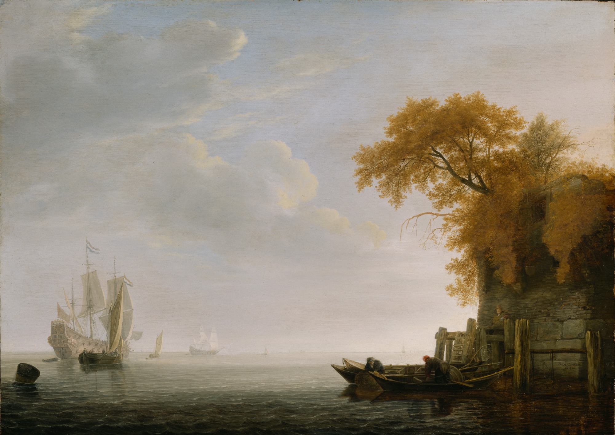 Simon de Vlieger, A Calm Sea