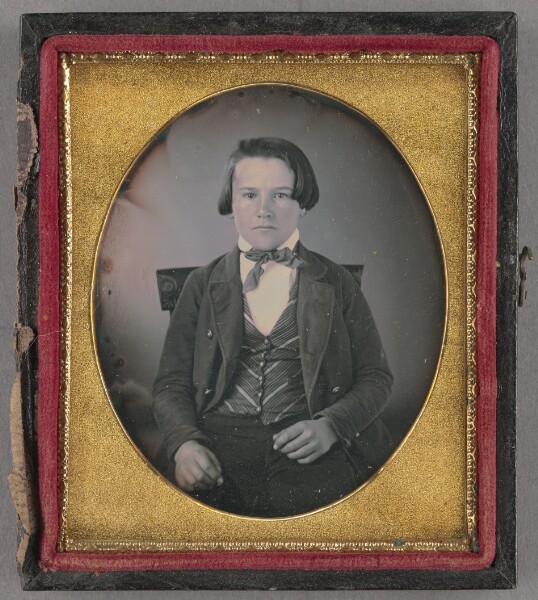 Unknown, [Portrait of a Seated Young Boy]