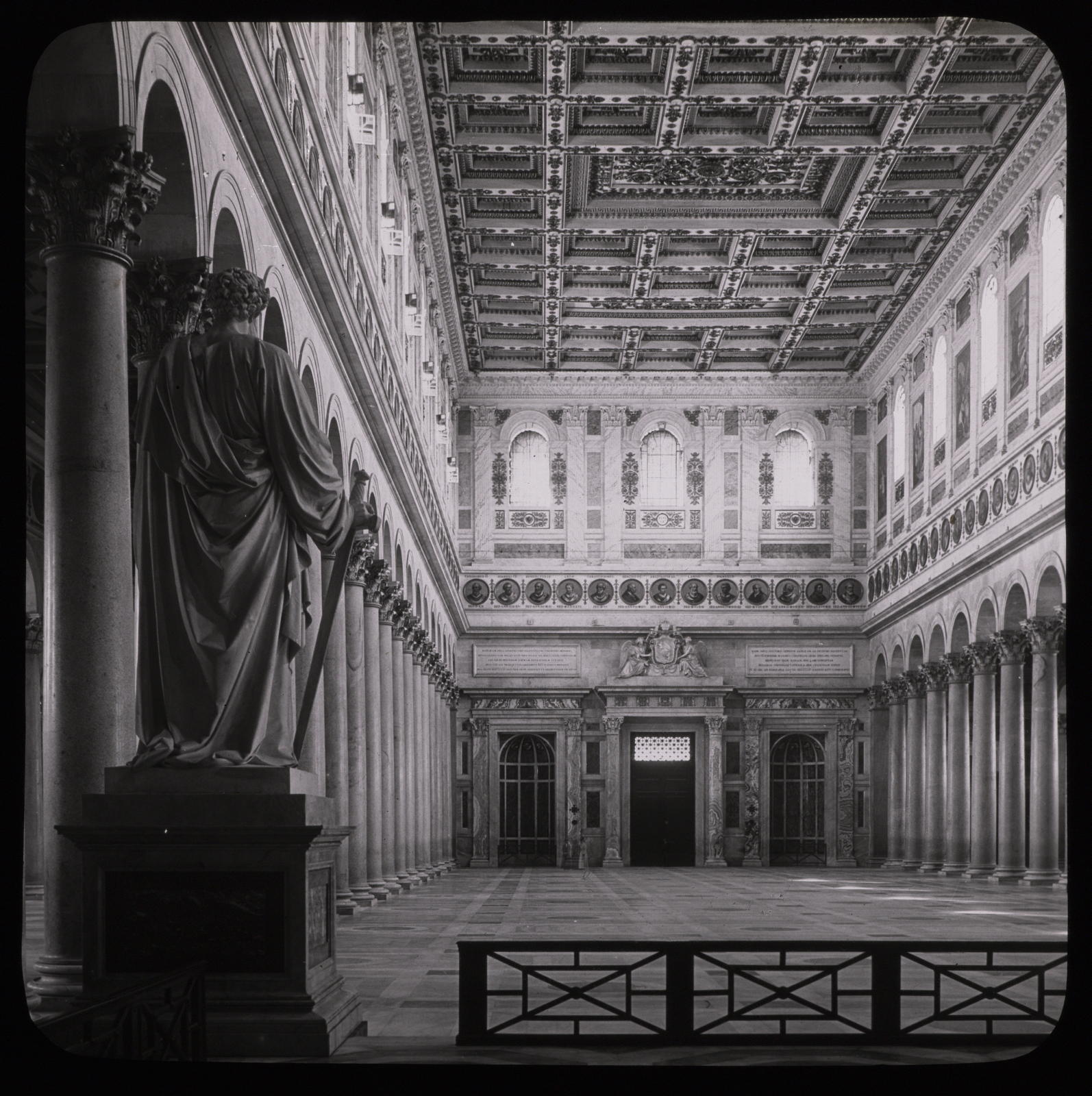Desconegut, Rome. S. Paul hors les murs. Vue prise du choeur Photo Louvre