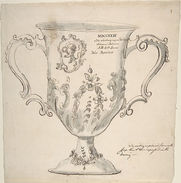 Anonymous, British, 19th century, A Silver Urn, inscribed "MDCCXXIX...John Sudbury...Johanni Bateman"