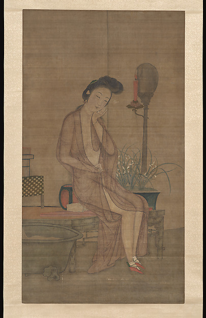 Unidentified artist, Beauty about to bathe