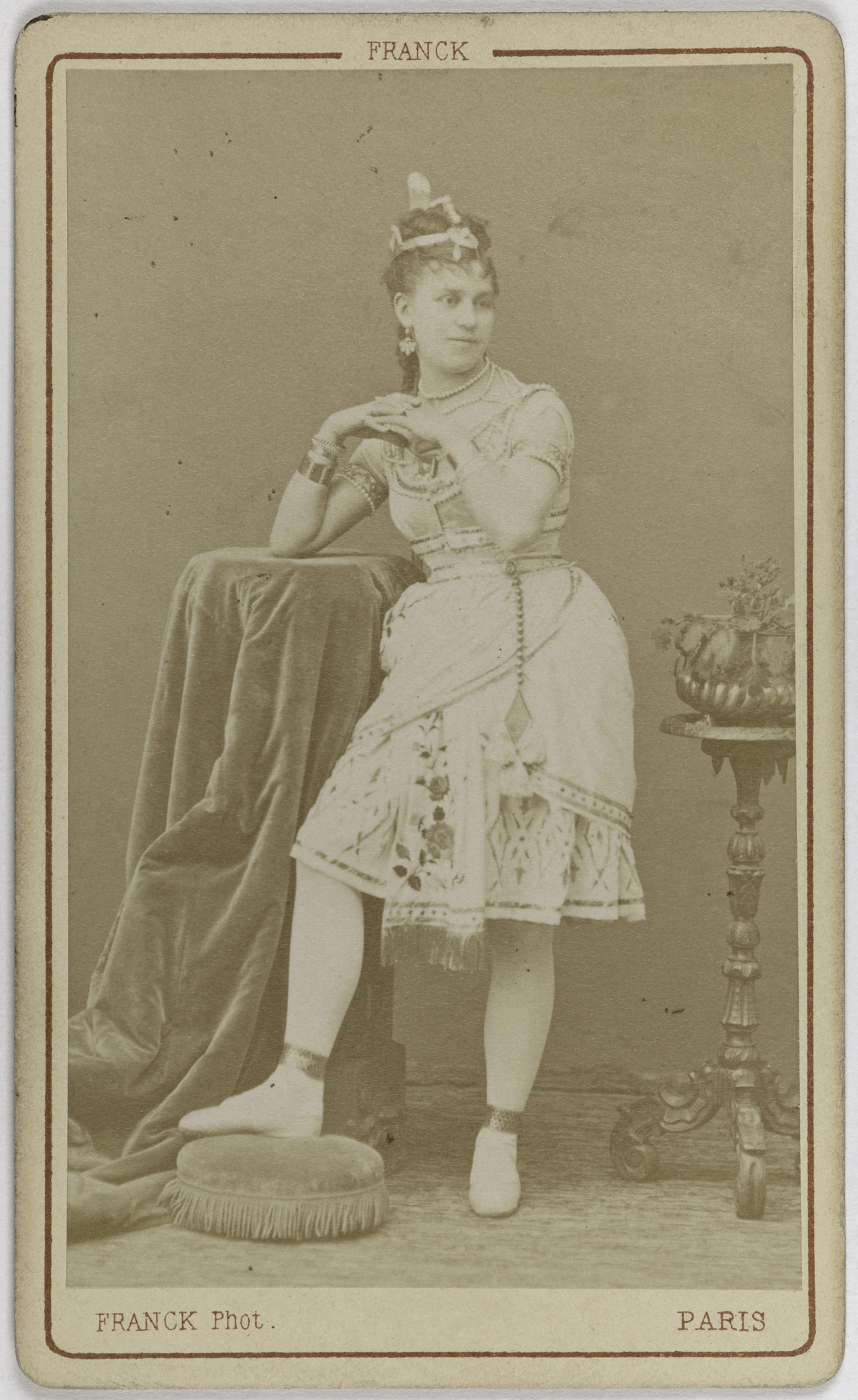 Franck, Portrait de Piron, (danseuse)