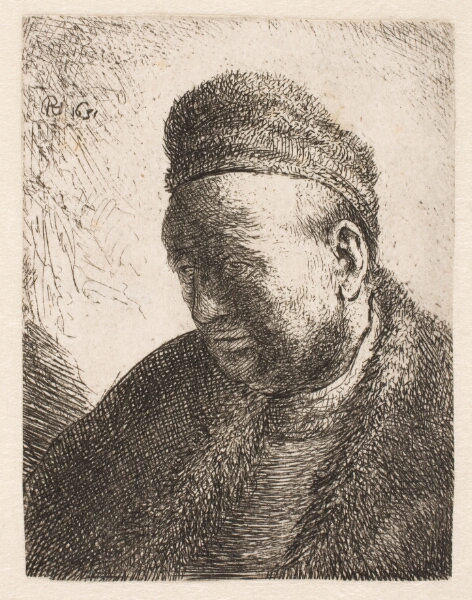 Rembrandt van Rijn, Mandshoved. Rembrandts fader