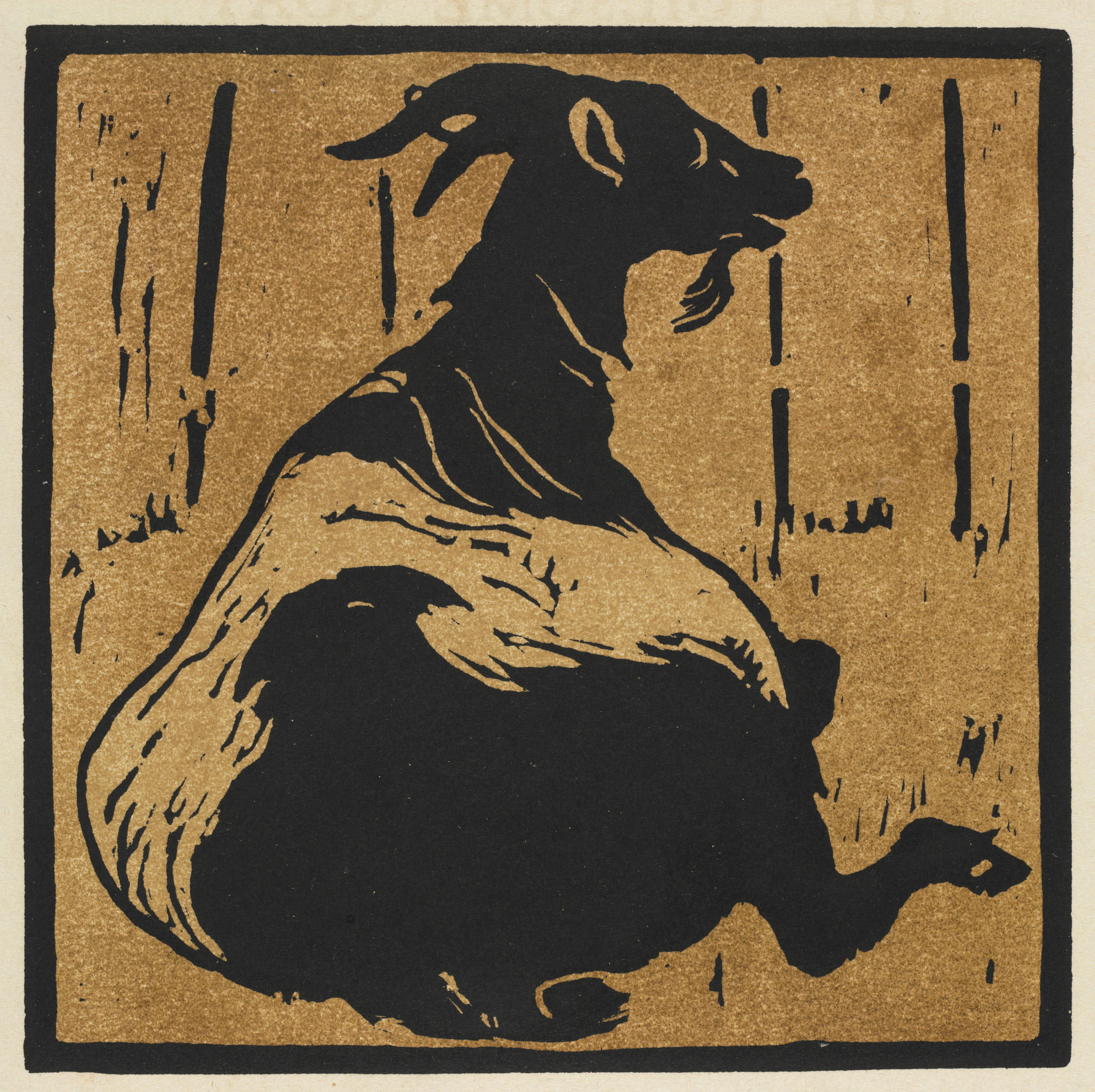 William Nicholson, The Square Book of Animals: The Toilsome Goat