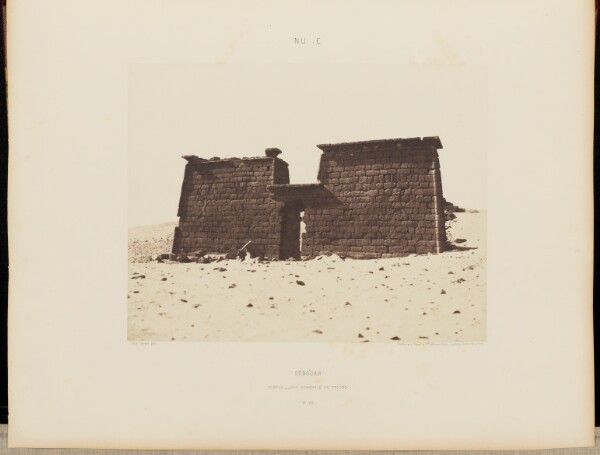 Félix Teynard, Séboûah. Temple - Vue Générale du Pylone