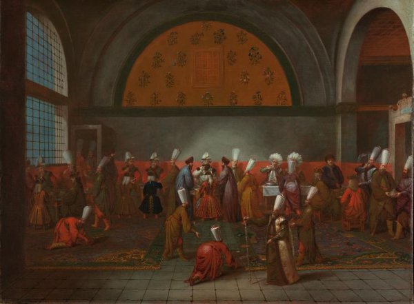 Jean Baptiste Vanmour, De maaltijd aangeboden aan ambassadeur Cornelis Calkoen