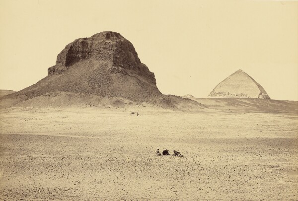 Francis Frith, The Pyramids of Dahshoor, From the East