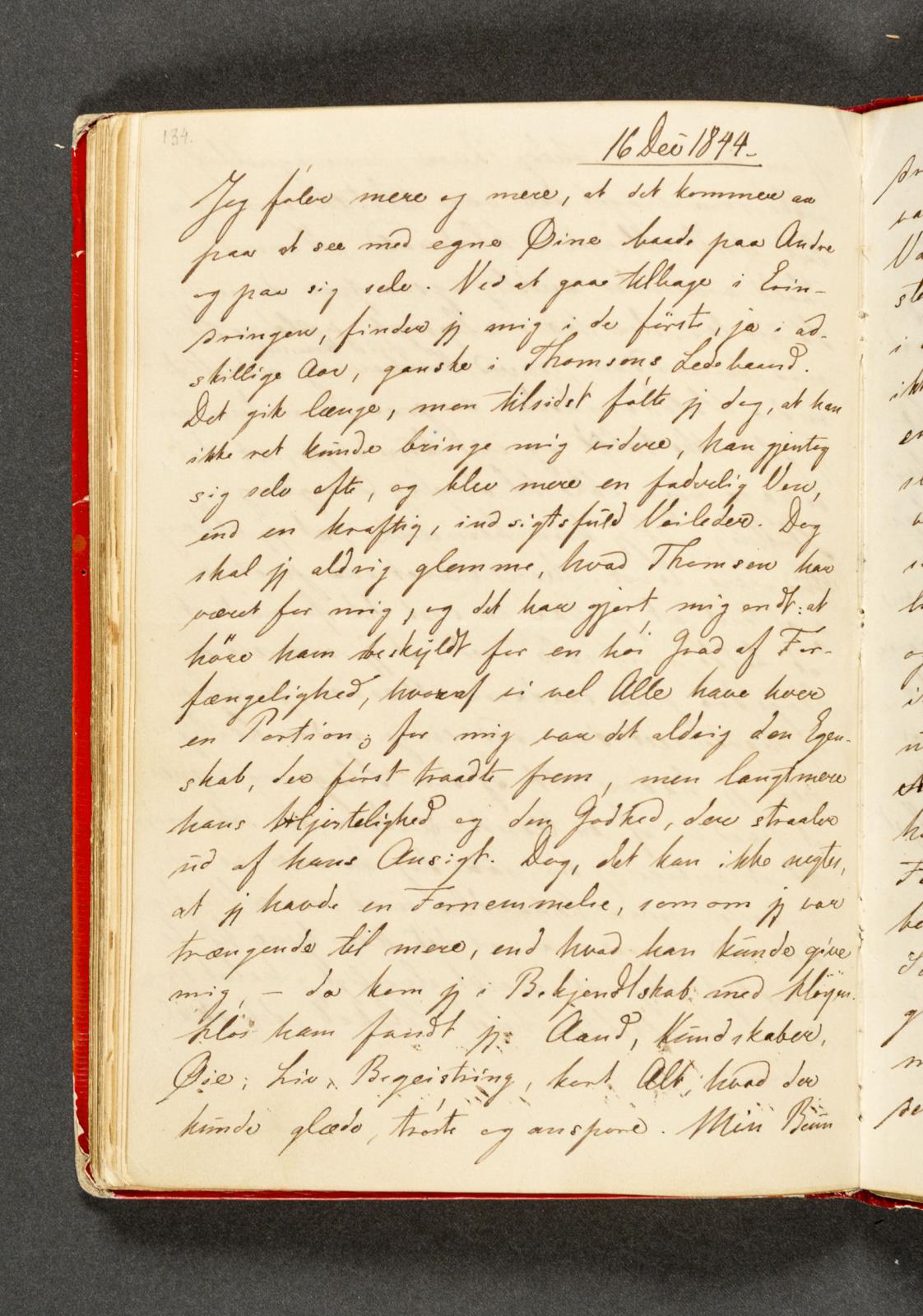 Johan Thomas Lundbye, Dagbog. Side 134
