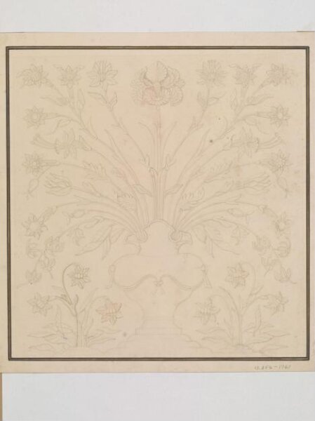 Unknown, Detail of marble decoration in the Taj Mahal
