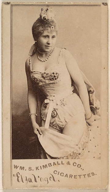 William S. Kimball & Company, Elza Vogel, from the Actresses series (N203) issued by Wm. S. Kimball & Co.