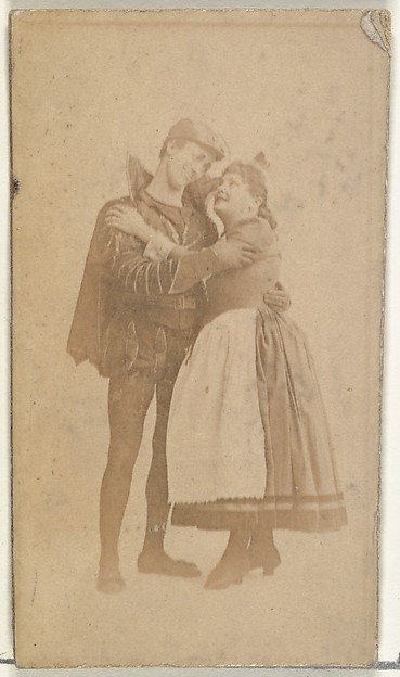 W. Duke, Sons & Co., [Actor and actress embracing], from the Actors and Actresses series (N145-8) issued by Duke Sons & Co. to promote Duke Cigarettes