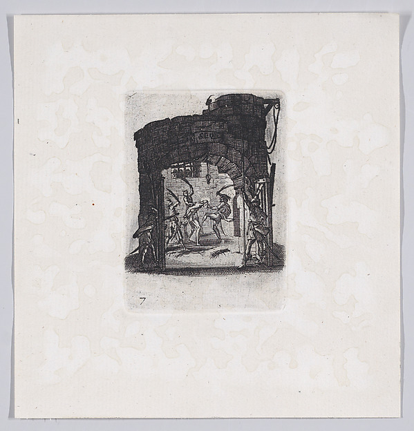 Anonymous, Reverse Copy of Jésus est Battu de Verges pièce appelée aussi La Flagellation (The Flagellation), from La Petite Passion (The Little Passion)