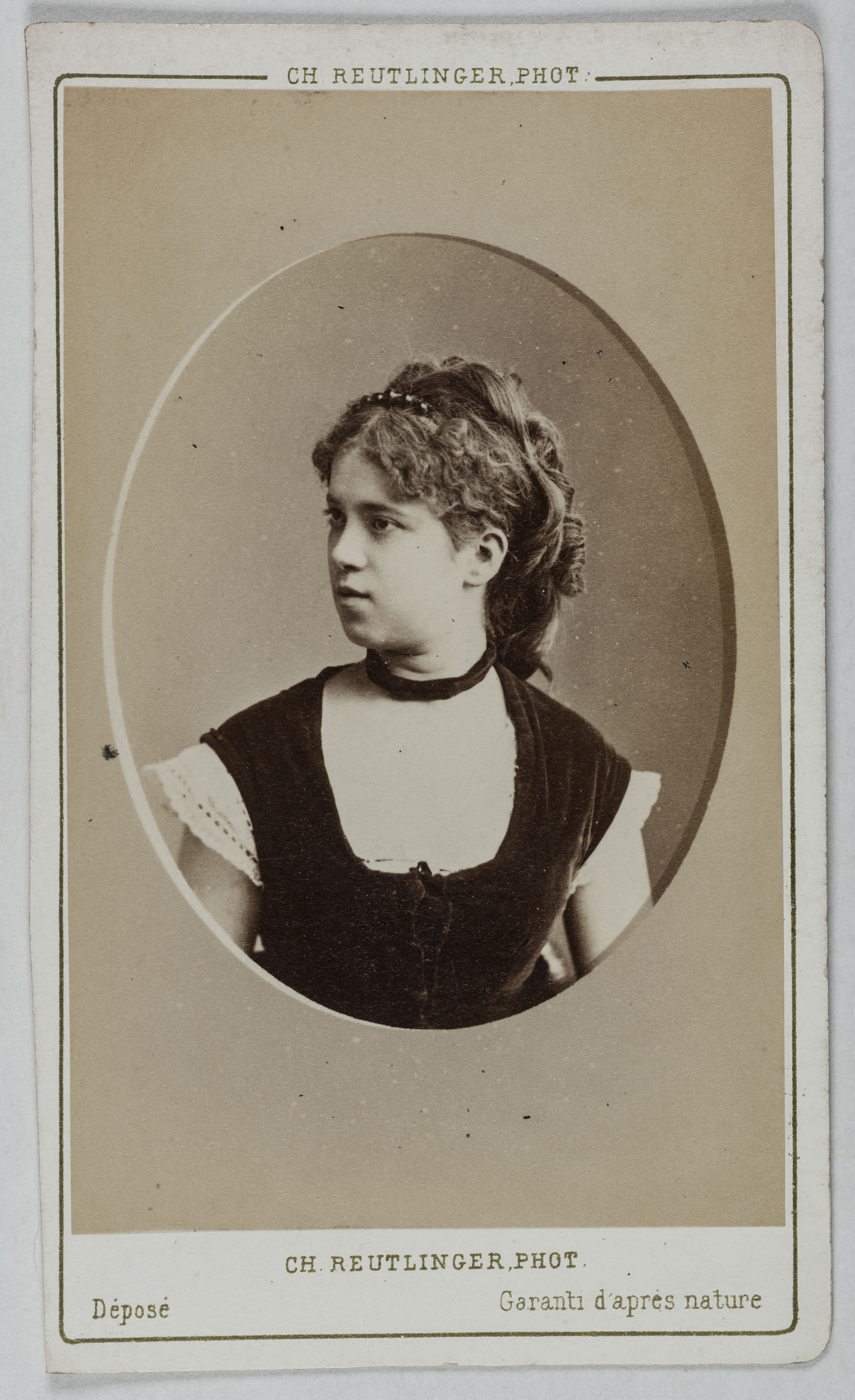 Charles Reutlinger, Portrait de Gabrielle (actrice au théâtre des Variétés)