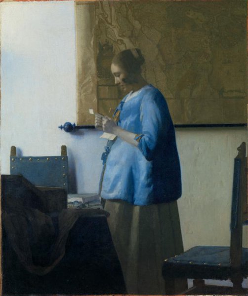 Johannes Vermeer, Brieflezende vrouw