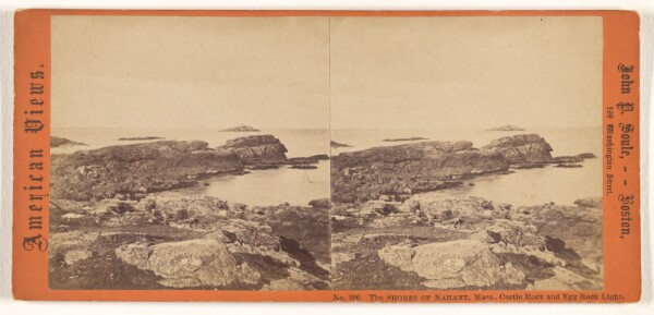 John P. Soule, The Shores of Nahant, Mass., Castle Rock and Egg Rock Light.