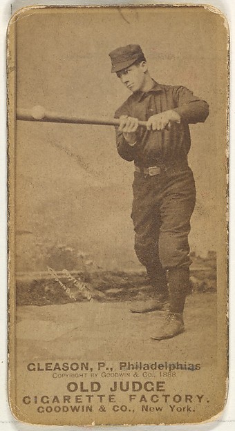 Goodwin & Company, William J. "Kid" Gleason, Pitcher, Philadelphia, from the Old Judge series (N172) for Old Judge Cigarettes