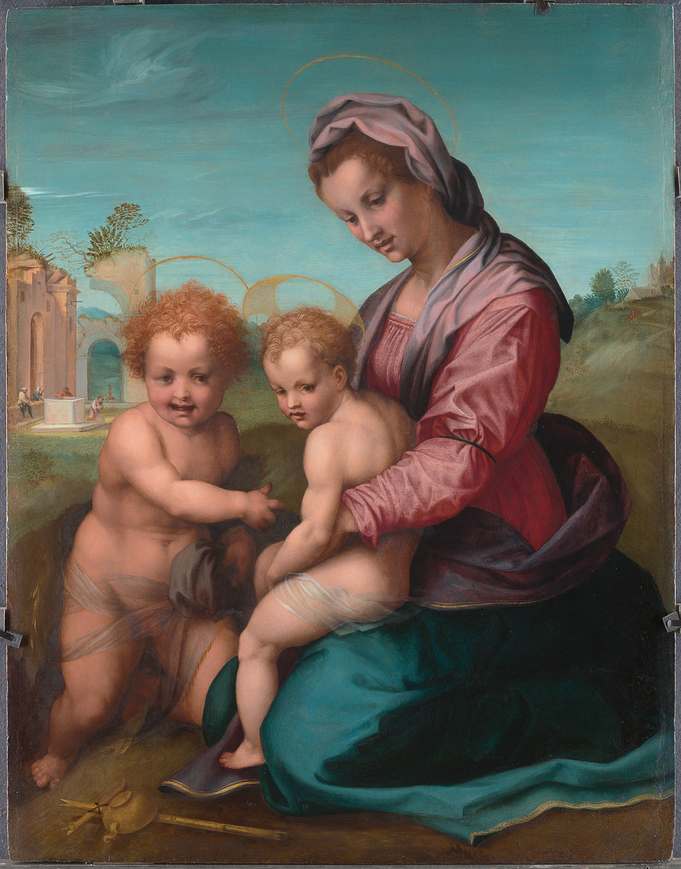 Franciabigio, Madonna and Child with John the Baptist