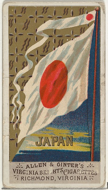 Allen & Ginter, Japan, from Flags of All Nations, Series 1 (N9) for Allen & Ginter Cigarettes Brands