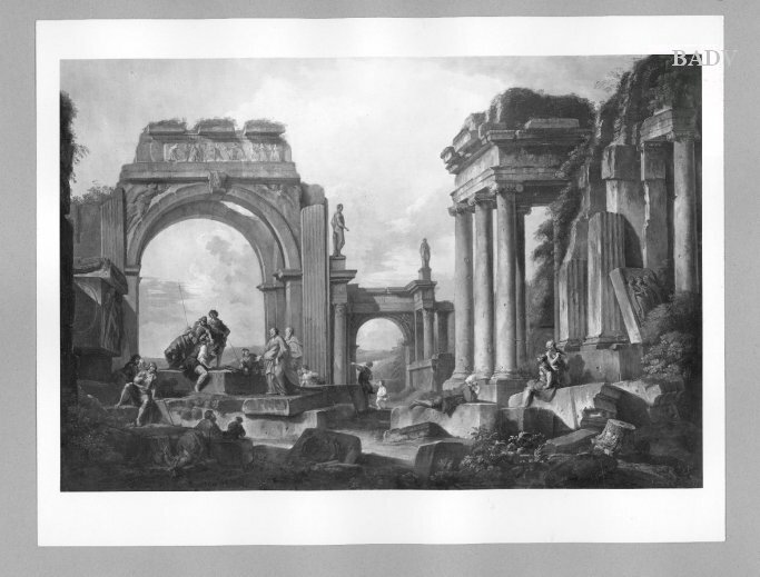 Giovanni Paolo Panini, Monumental ruins with figures