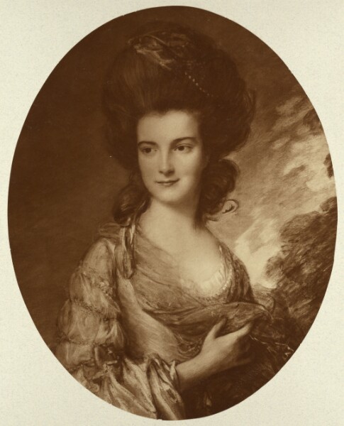 Adolphe Braun, Detail of Gainsborough's "Portrait of Madame Beaufoy"