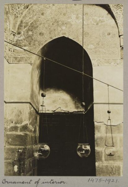 K.A.C. Creswell, Interior ornament at the domed mosque of Mamluk Amir Yashbak (Qubbat al-Fadawiyya), Cairo