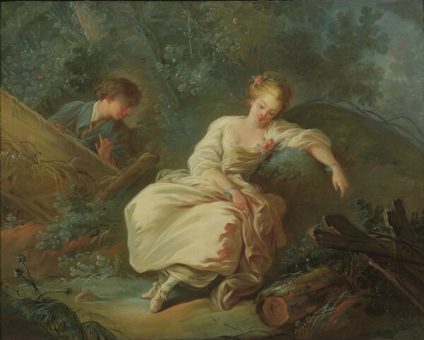 Jean-Baptiste Huet, Ungt par i landskap