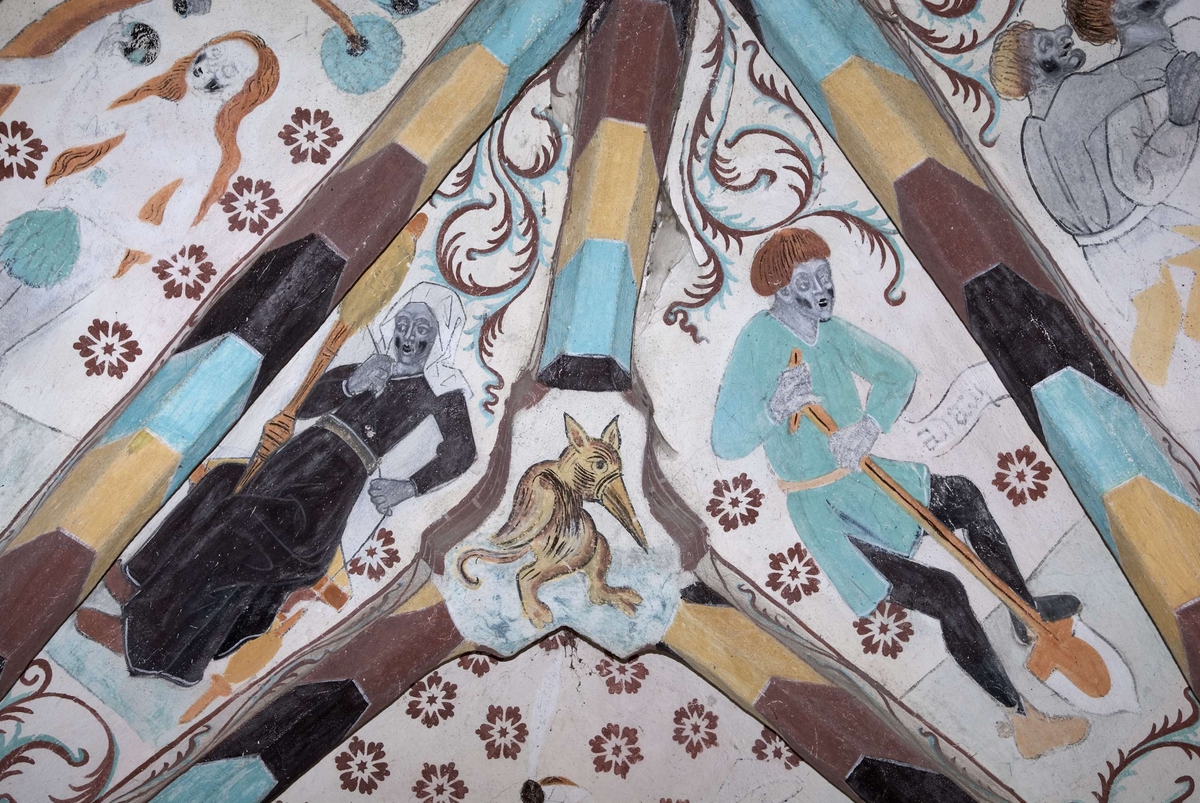 Bengt Backlund, Lime Painting in Harkberga Church, Uppland 2009