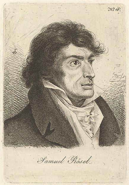 Ludwig Emil Grimm, Portrait of Johann Gottlieb Samuel Rösel