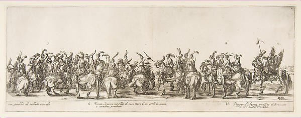 Stefano della Bella, Part of the Entrance of the Polish Legation (G and H)