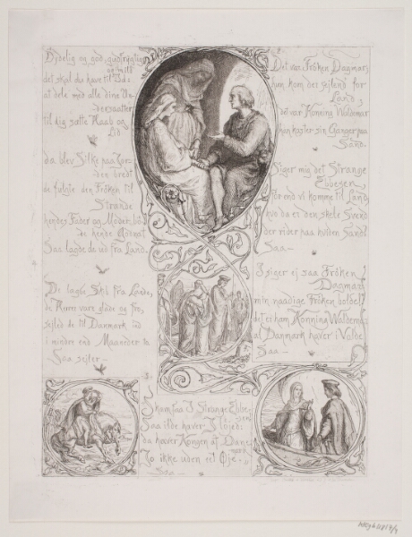 Lorenz Frølich, Illustration nr. 4 til "Visen om Dronning Dagmars ankomst til Danmark"